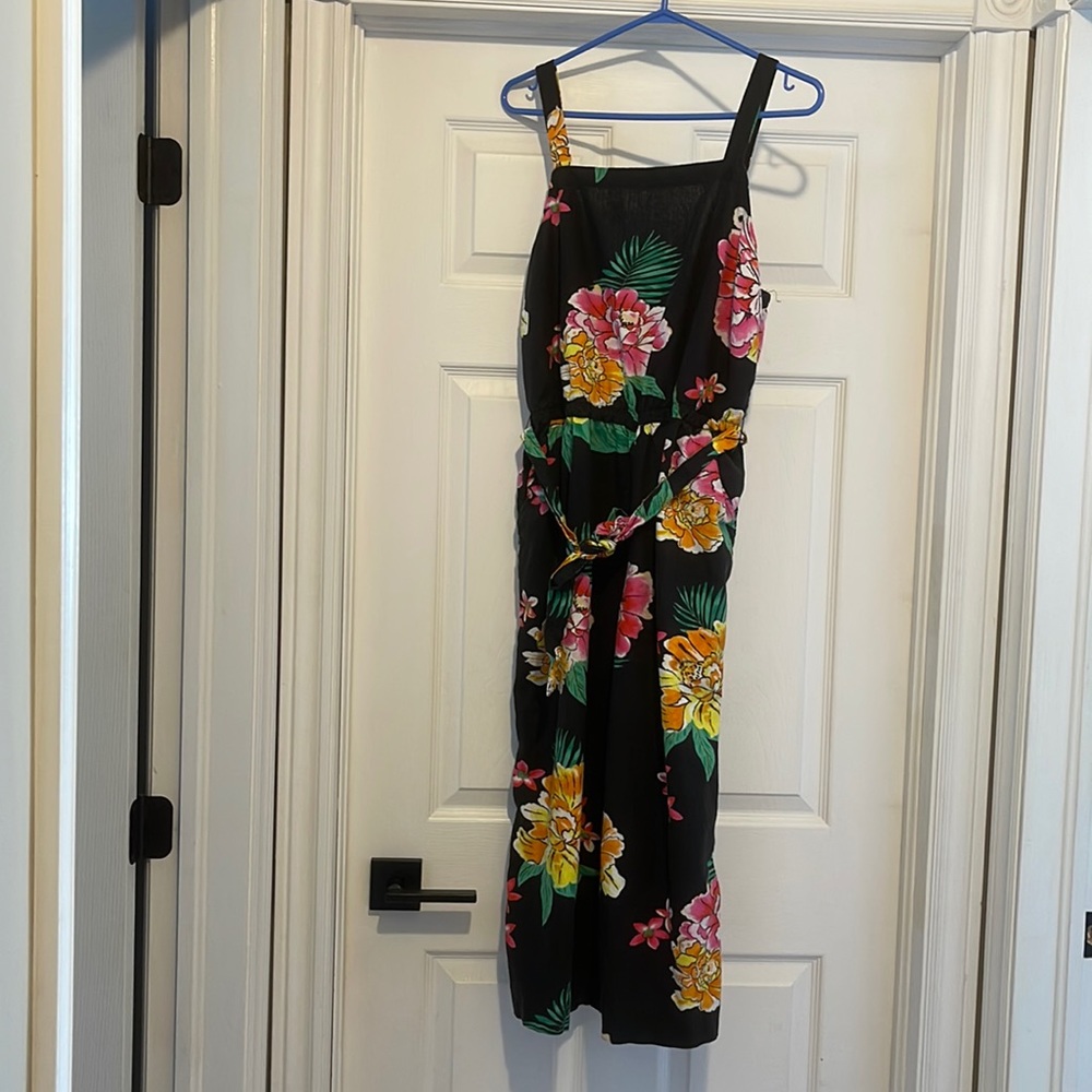 Old navy Hawaiian hibiscus jumpsuit romper size large